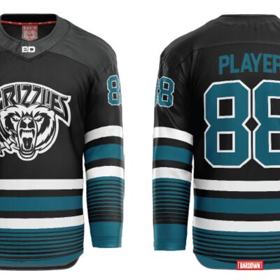 Victoria Grizzlies Sublimated Hockey Jersey - Youth Thumbnail