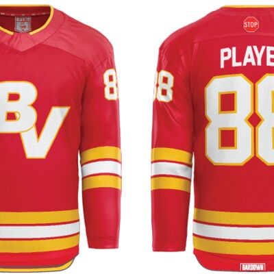 Bow Valley Hockey Jersey - Red (Youth) Thumbnail