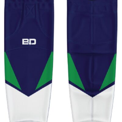 Springbank Rockies Sublimated Hockey Socks - White (Youth) Thumbnail