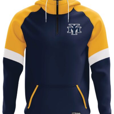 Yarmouth Mariners Colour Block Q-zip Raglan Hoodie Thumbnail