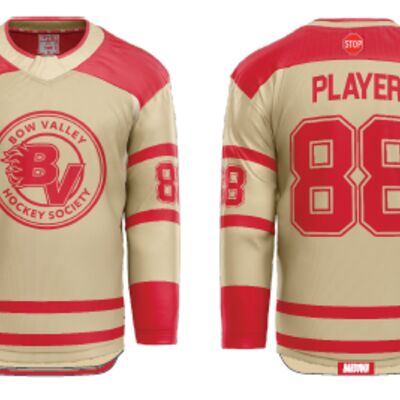 Bow Valley 3rd Sublimated Jersey - Beige (Youth) Thumbnail
