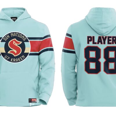 Six Nations U7 Kraken Stripe Show Sublimated Hoodie - Youth Thumbnail