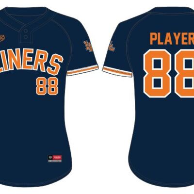 Lloydminster Liners 2 Button Navy Jerseys Youth Women Thumbnail