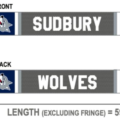 Sudbury Wolves Pepper Stripes Scarf Thumbnail
